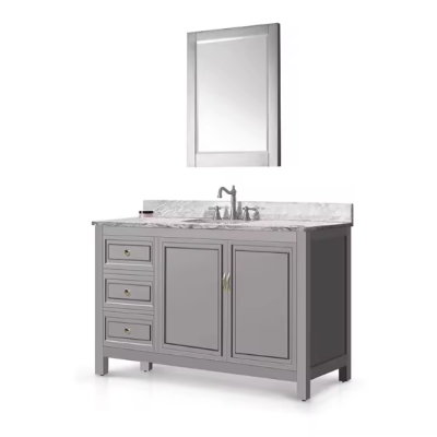 Supernalway Furniture China cheap floor mounted bathroom kitchen cabinet solid wood kitchen cabinets vanity cabinets